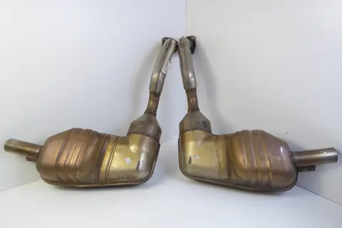 NEUWERTIG Porsche  Cayman 981 Schalldämpfer 98711311831  98711311731