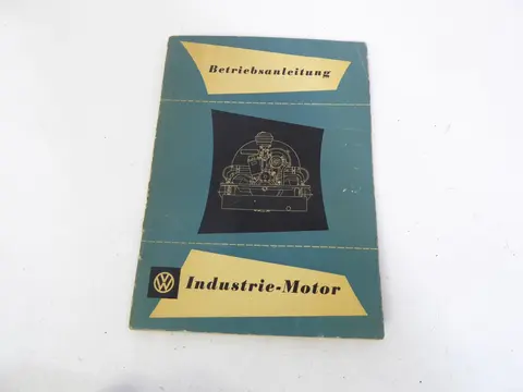 VW Käfer Betriebsanleitung Industrie. Motor von 1955
