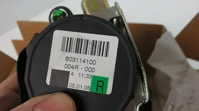 Porsche 911 997 Sicherheitsgurt Rechts 99752162701N13 NEU Schwarz 99752162701