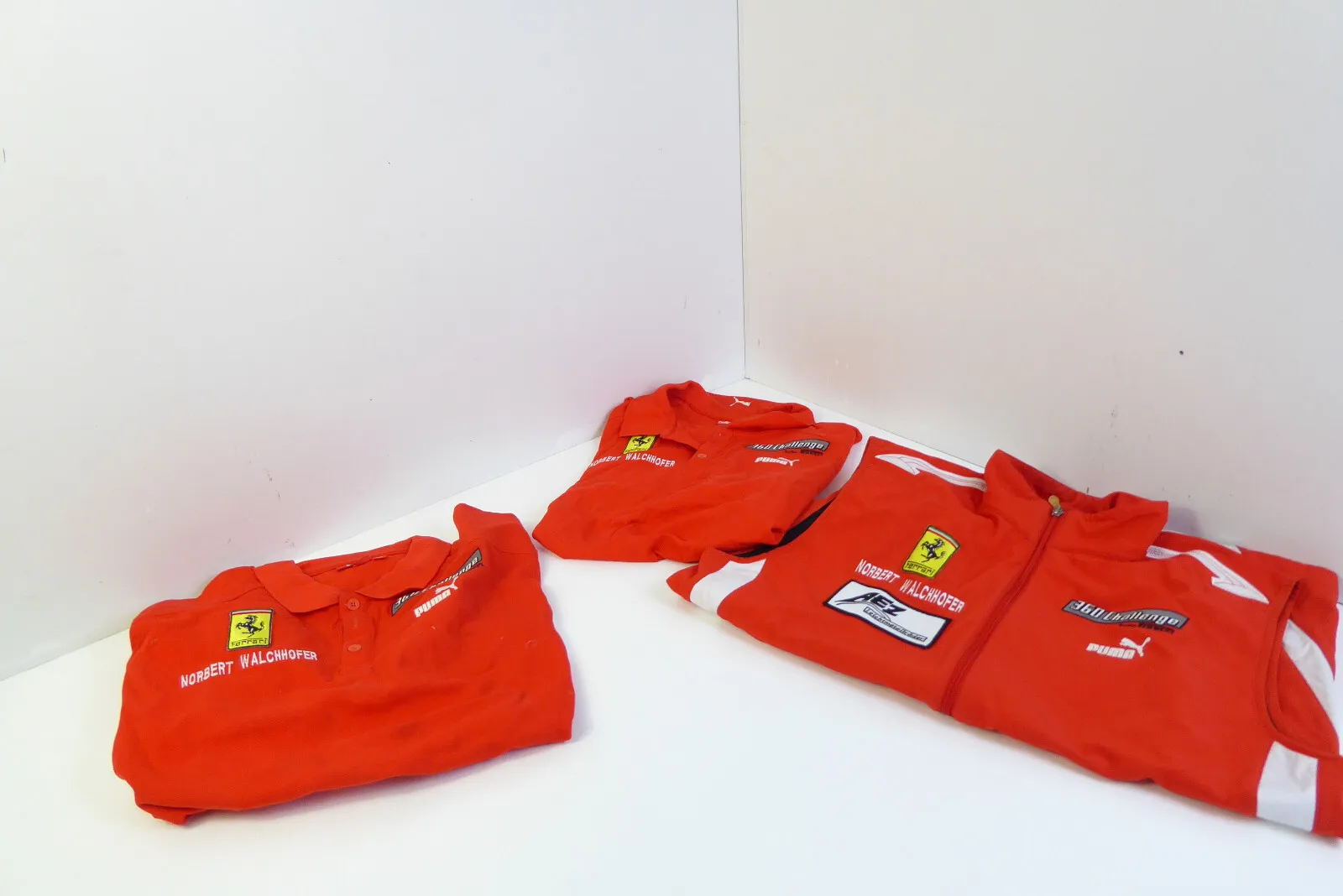 Ferrari Challenge 3-tlg. Teamkleidung aus den frühen 2000er Jahren