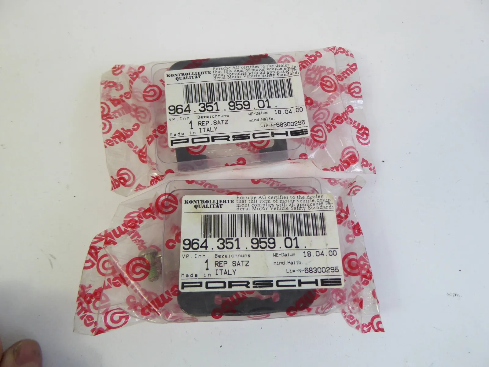 PORSCHE 911 944 964 959 968 Bremssattel Reparatursatz Federblech 96435195901