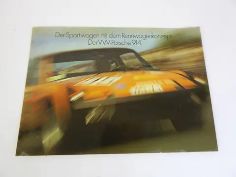 Der Sportwagen mit dem Rennwagenkozept Der VW Porsche 914