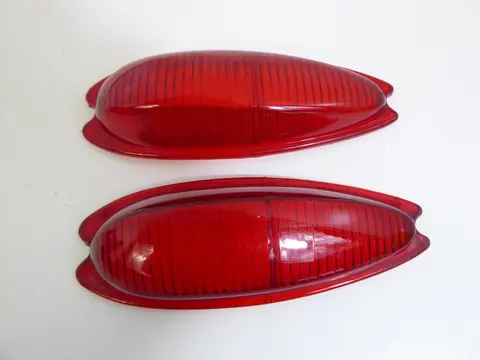 Porsche 356 SWF Rückleuchten Gläser 2 Stück Original