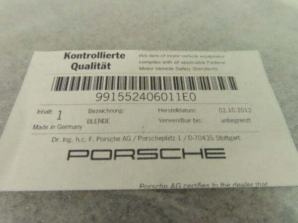Porsche 911 991 Blende 991552406011E0 – Bild 3