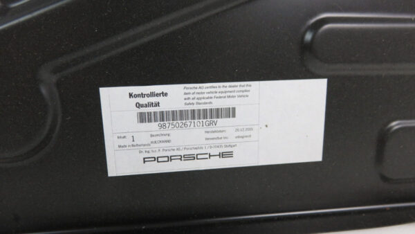 Porsche Cayman Rückwand 98750267101GRV  Reparatur Blech – Bild 7