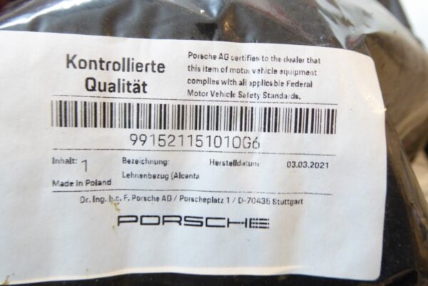 Porsche 911 991 Leder Sitz  Bezug Rot  991521151010 G6 – Bild 5