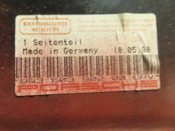Porsche  911 993 Seitenteil abschnitt  99350390200 – Bild 8