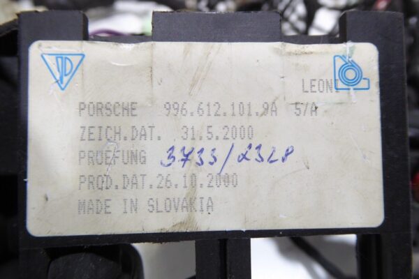 Porsche  996 911  Karoserie  Kabelbaum  99661030300 9966121019A von 2000 – Bild 8