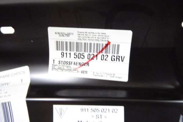 PORSCHE 911 NOS NEU Stoßstangenecke  links 91150502102 – Bild 7