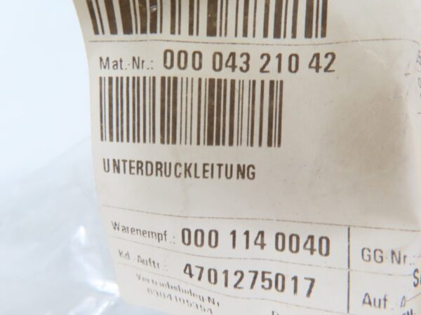 PORSCHE 911 Caymann Pannamera   Neu Unterdruckleitung 00004321042 – Bild 5