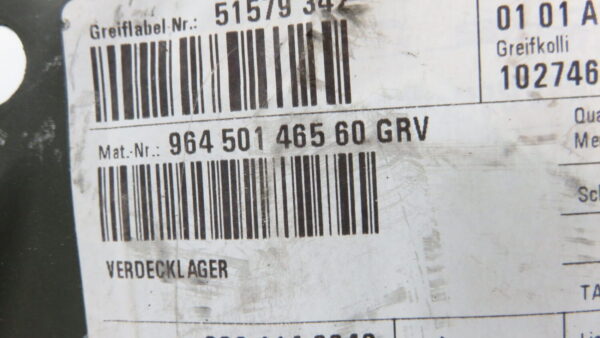 Porsche 911- 964 Cabrio Verdecklager 96450146560 R+L NEU – Bild 3