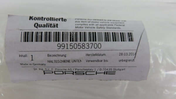 Porsche 911 991 HALTESCHIENE UNTEN  99150583700 NEU – Bild 5
