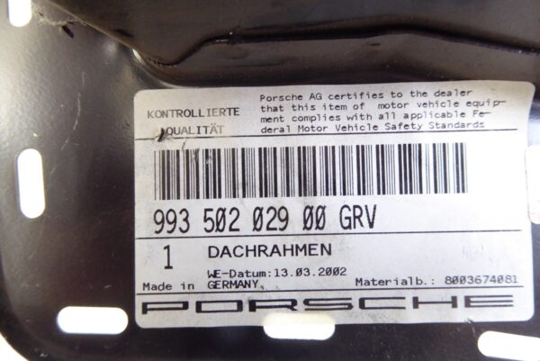 Porsche 911 993 964 Dachrahmen abschnitt  - links  99350202900 – Bild 5