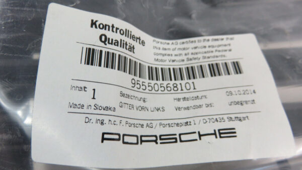 Porsche Cayenne Grill Vorne Stoßstange 95550568101 NEU – Bild 9