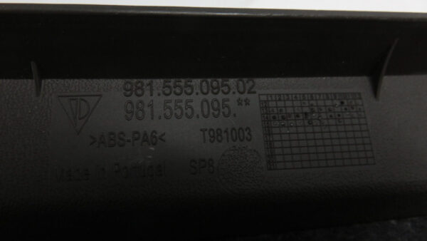 Porsche Cayman 718 981 Verkleidung Heckklappe Schloss Kofferraum 98155509502 – Bild 9