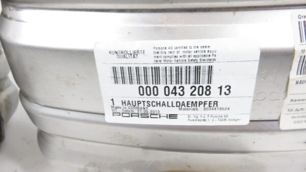 Porsche 911 991 Auspuff  Hauptschalldämpfer 99111142103-99111142203 NEU – Bild 5