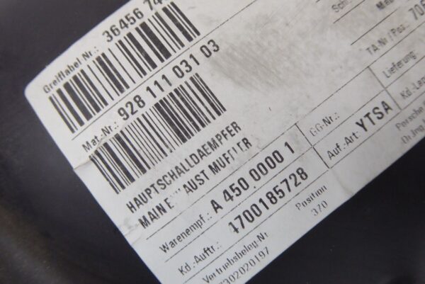 Porsche 928 Vorschalldämpfer Auspuff Bischoff 92811103103 – Bild 8