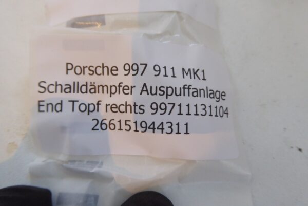 Porsche 911 997 Auspuff MK1   Rechts  Gillet  Endschalldämpfer   99711131104 – Bild 12