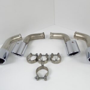 Porsche Cayenne 958 Endrohr 4-Rohr Optik Blenden Auspuff NEU Exhaust 95804420019