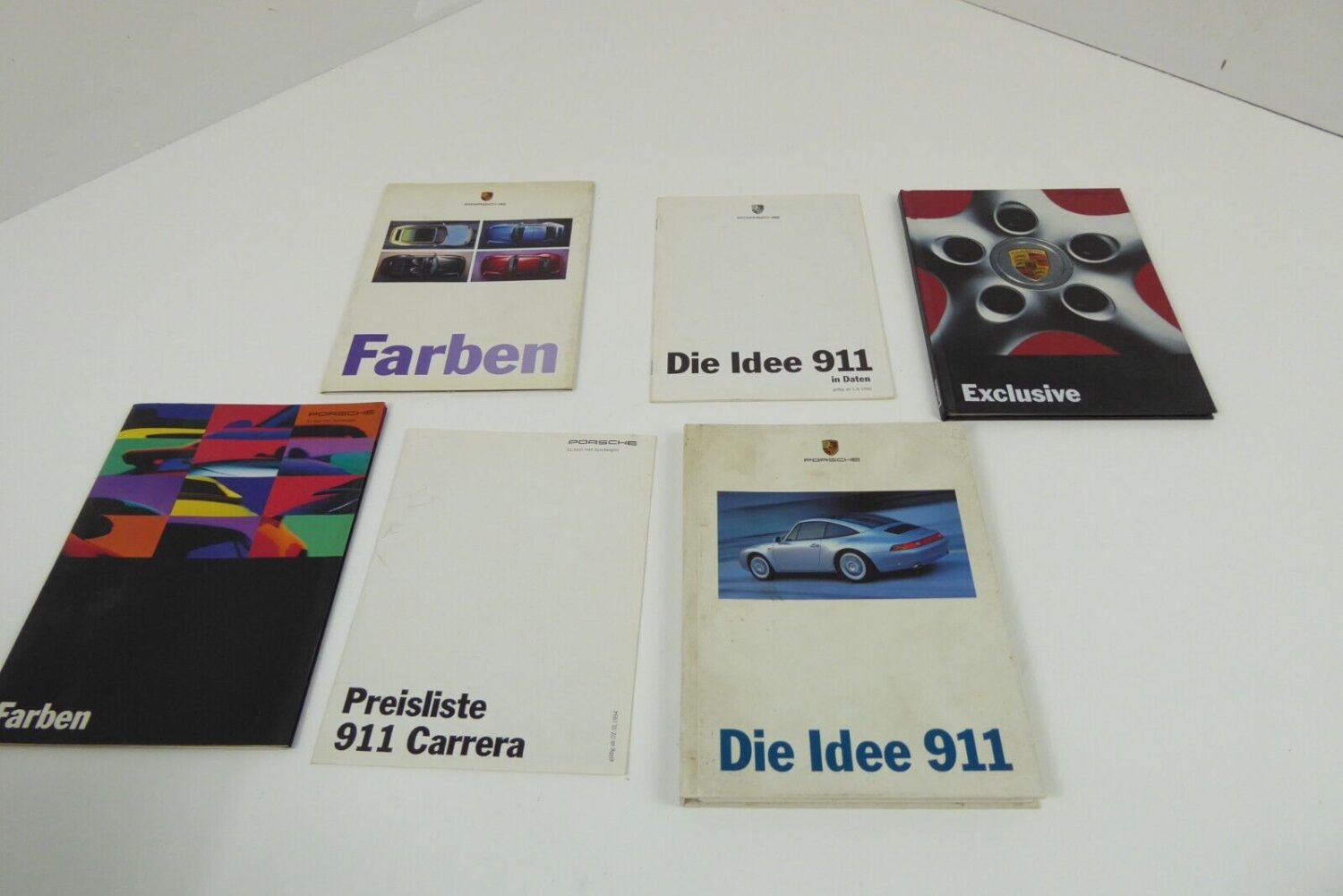 Porsche 911 964 993 Proschüre Preisliste Farbliste Konvolut Prospekte