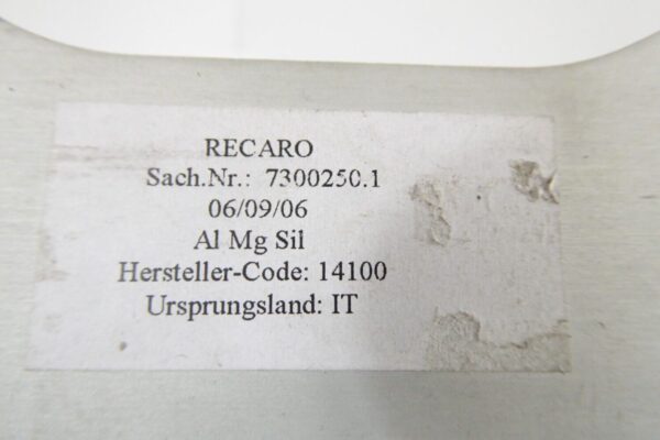 Porsche 911 964 993 RS  2 Teile Recaro Sitz Halterungen Adapter 73002501 – Bild 8