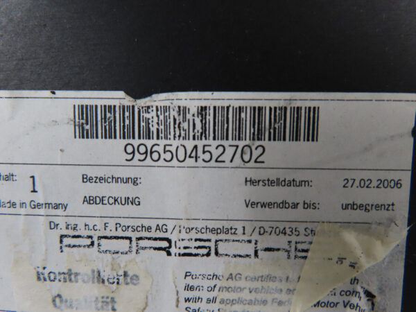 Porsche 911 996 Boxster 986 Unterlage vorne 99650452702 NEU – Bild 6