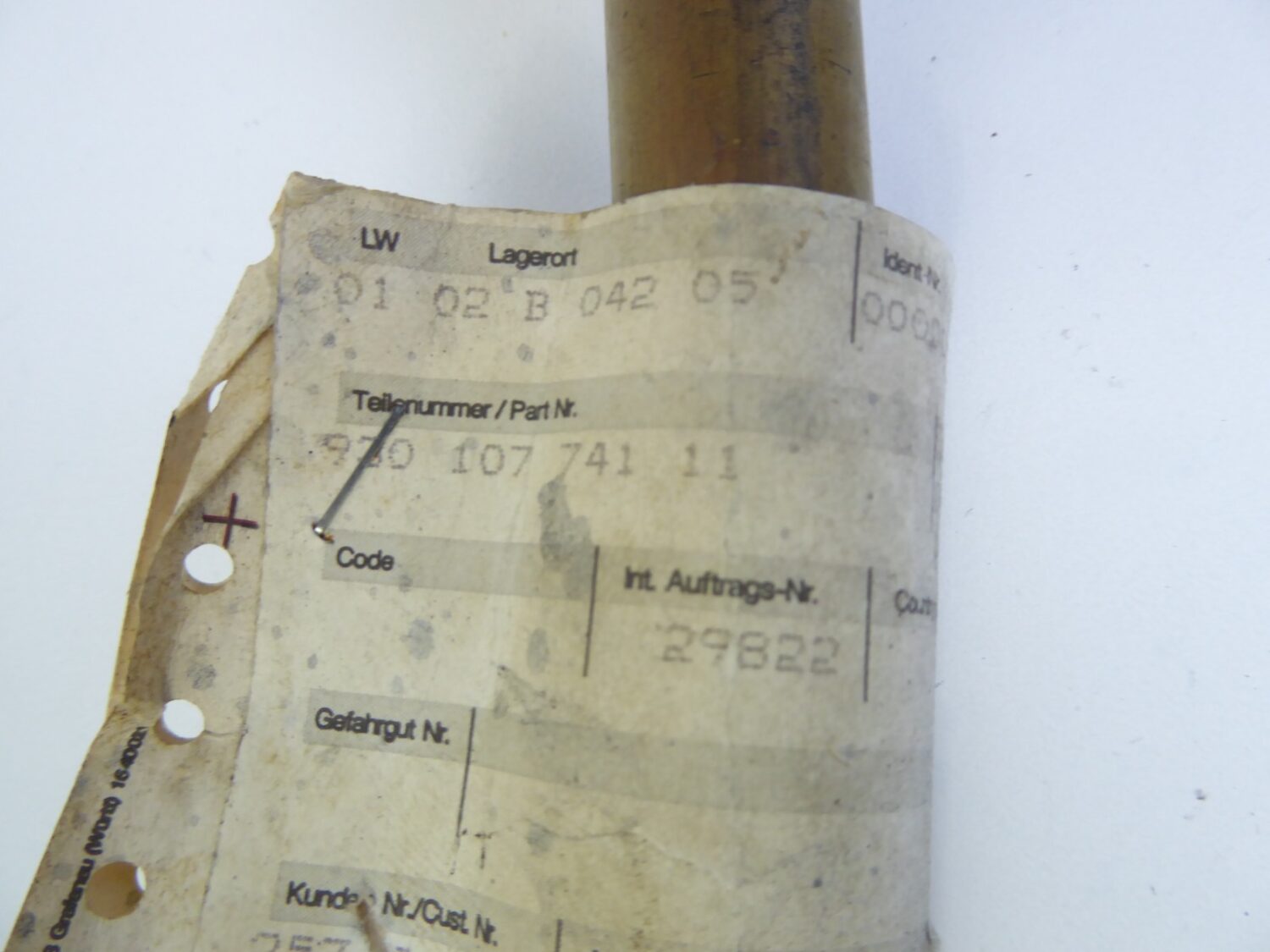 NOS Porsche 911 Ölleitung Original aus Messing Leitung 93010774111 – Bild 7