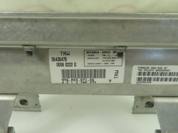 PORSCHE 911 996 986 Modul Beifahrer module passenger 99680307106 – Bild 5