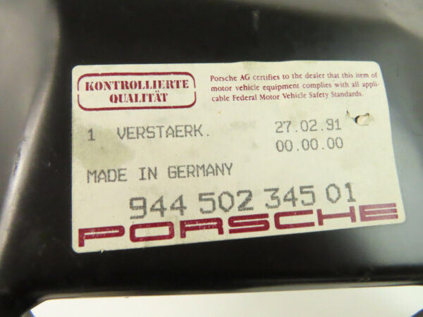 Porsche 924   85-88 944 Verstärkung Blech hinten links 94450234501 NEU – Bild 4