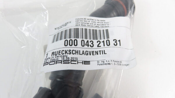 Porsche Rückschlagventil 00004321031 Neu