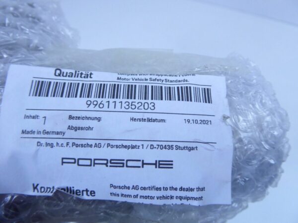 PORSCHE 911 996 Abgasschalldämpfer Anschluss Rohr Links  99611135103 Neu – Bild 4