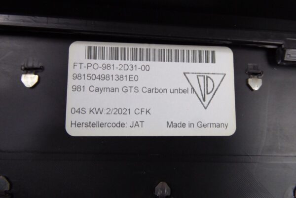 Porsche 718 981 Cayman GTS Türeinstiegsblenden Carbon 981504981381 981504982381 – Bild 11