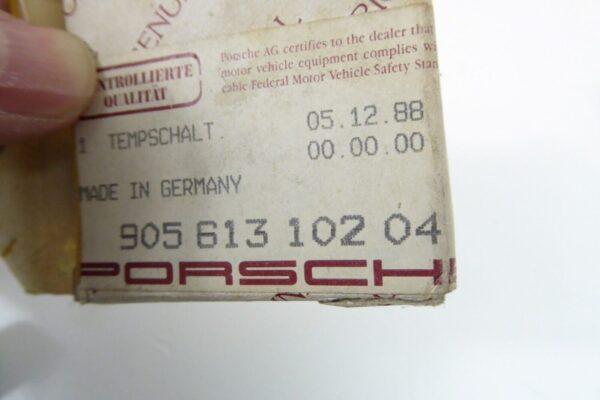 Porsche 912 911 914 Sportomatik Schalter 90561310204 Öl Temperatur Messer NEU – Bild 3