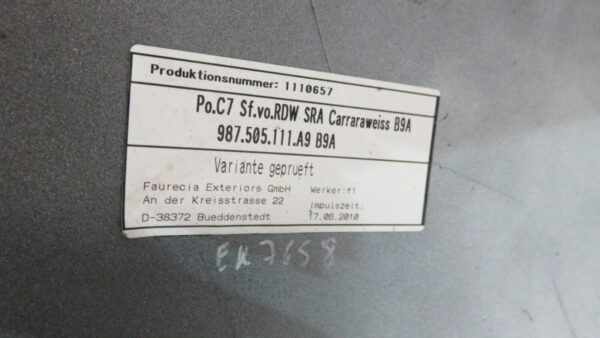 Porsche 987 Cayman / Boxster 98750511122 Stoßstangen – Bild 13